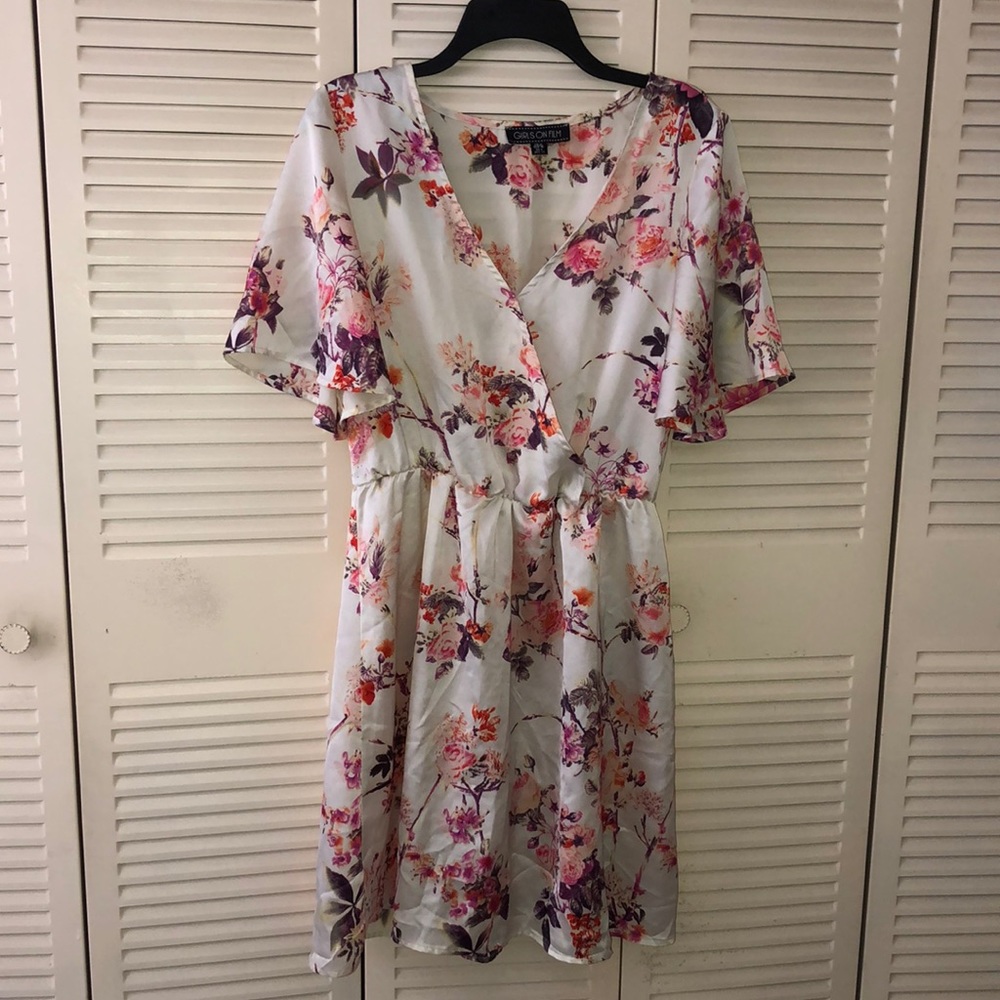 Girls on Film Floral Dress